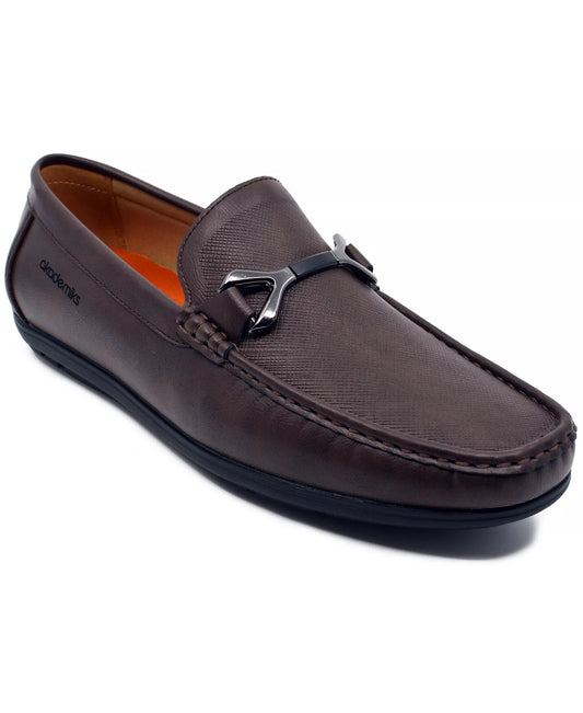 Akademiks Men's Ogden Slip-On Comfort Loafers  Brown Size 11