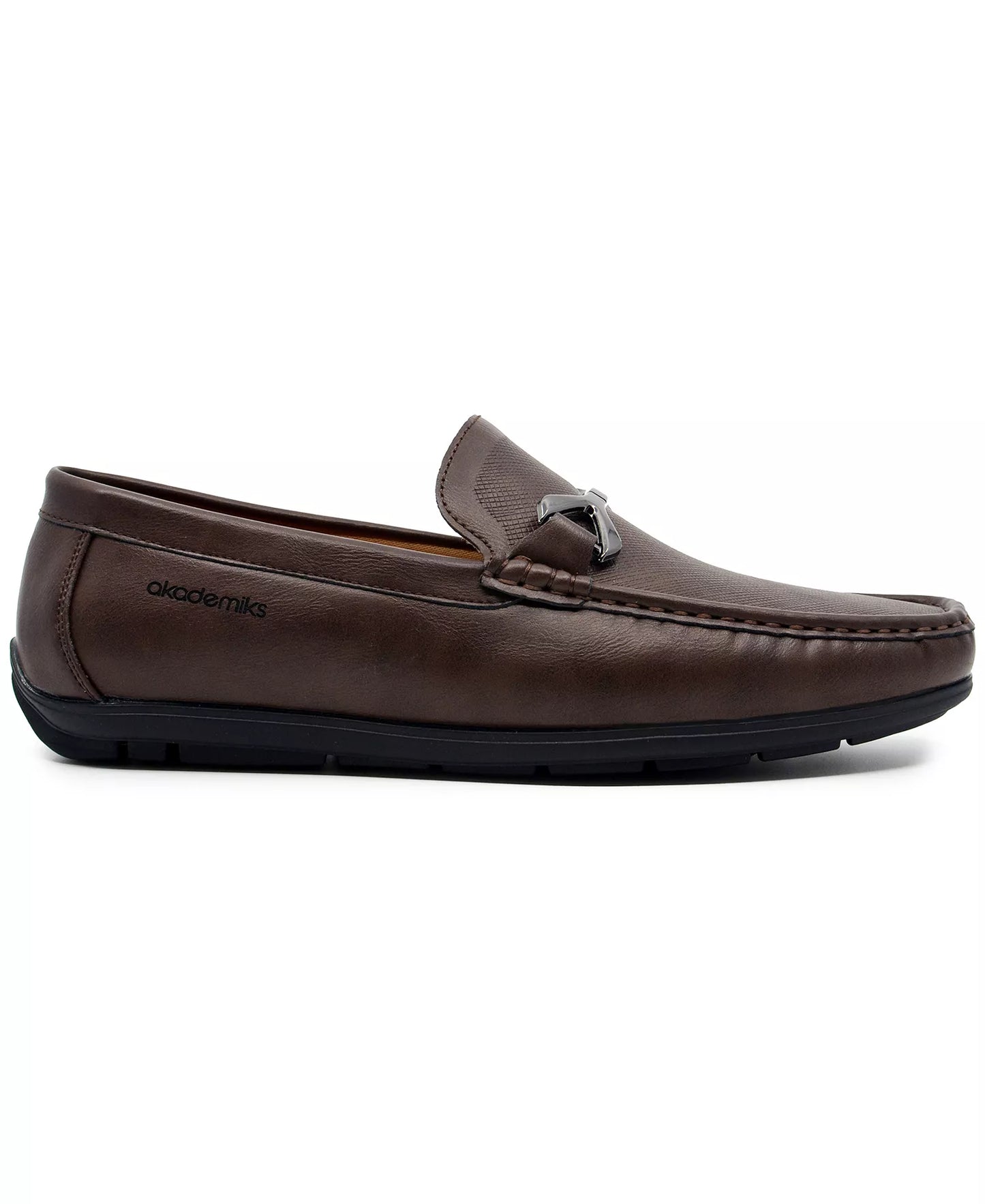 Akademiks Men's Ogden Slip-On Comfort Loafers  Brown Size 11