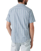 Levi's Men's Classic 1 Pocket Short Sleeve Regular Fit Shirt  Stripe Hampton Bay Size L