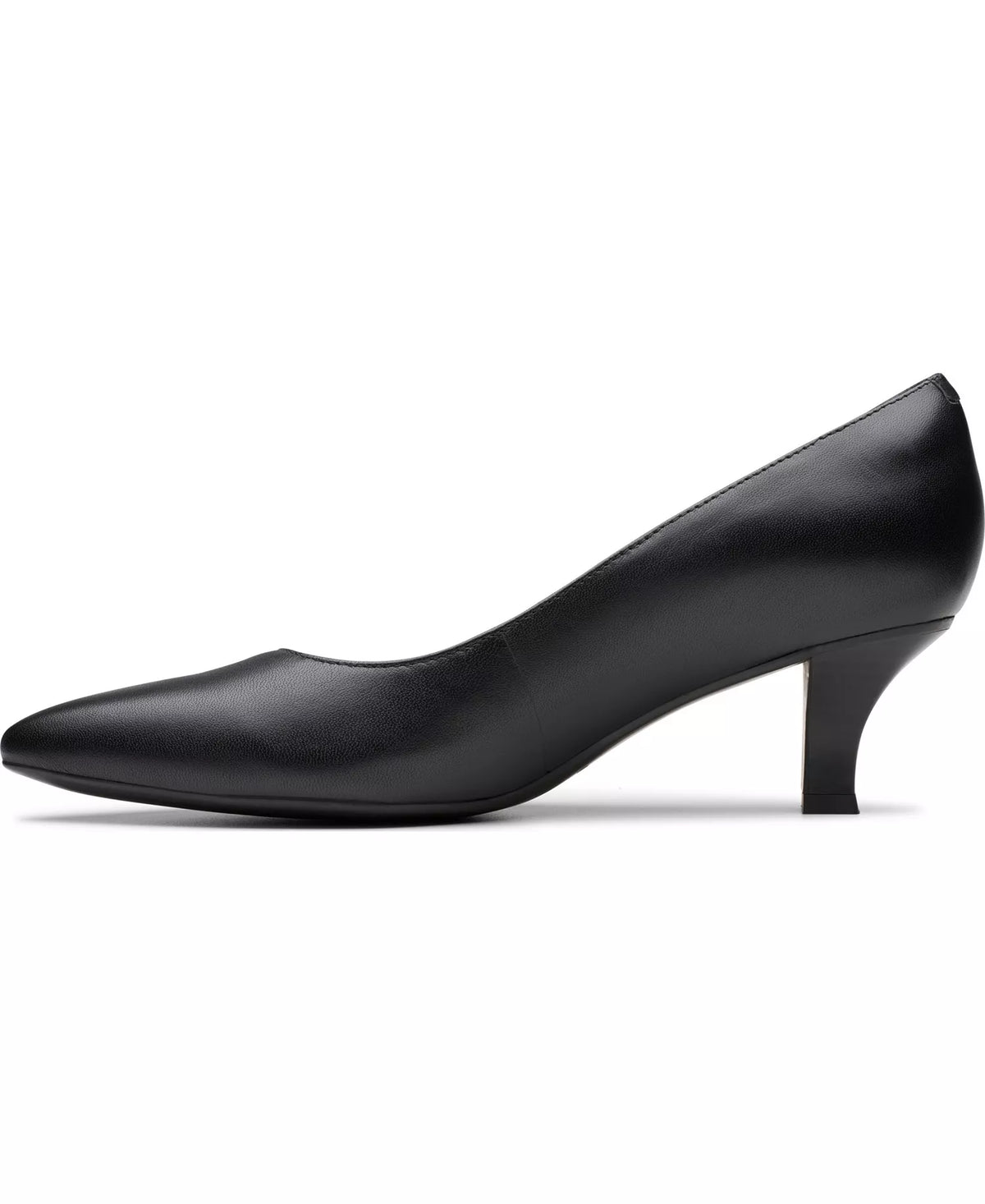 Clarks Women's Kepley Vine Pumps  Black Leather Size 8