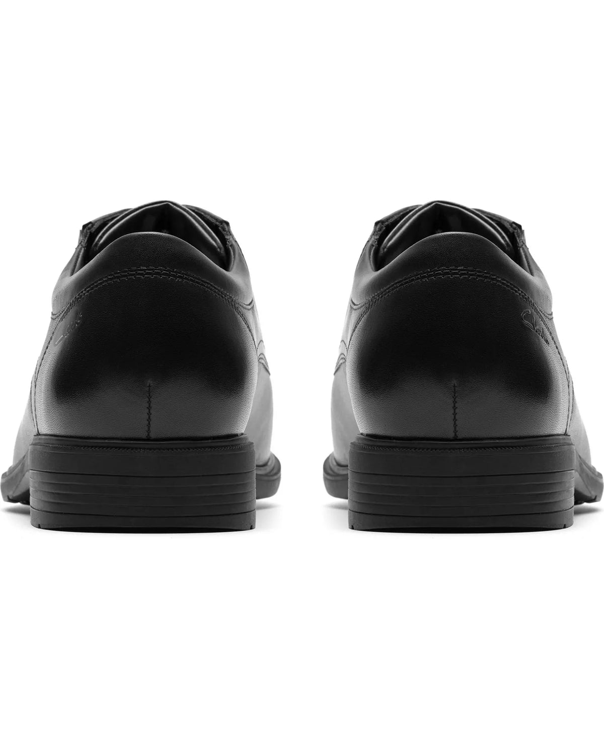 Clarks Men's Steadwell Cap Dress Shoes  Black Leather Size 11