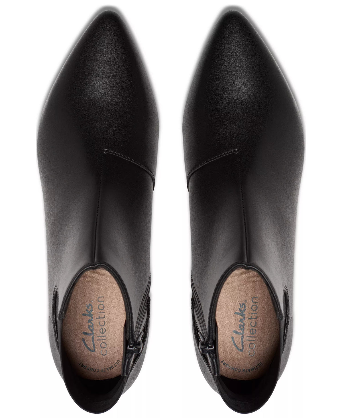 Clarks Women's Kepley Erin Booties   Black Leather Size 7.5