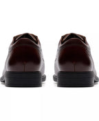 Clarks Men's Steadwell Cap Dress Shoes  Mahogany Leather Size 10.5