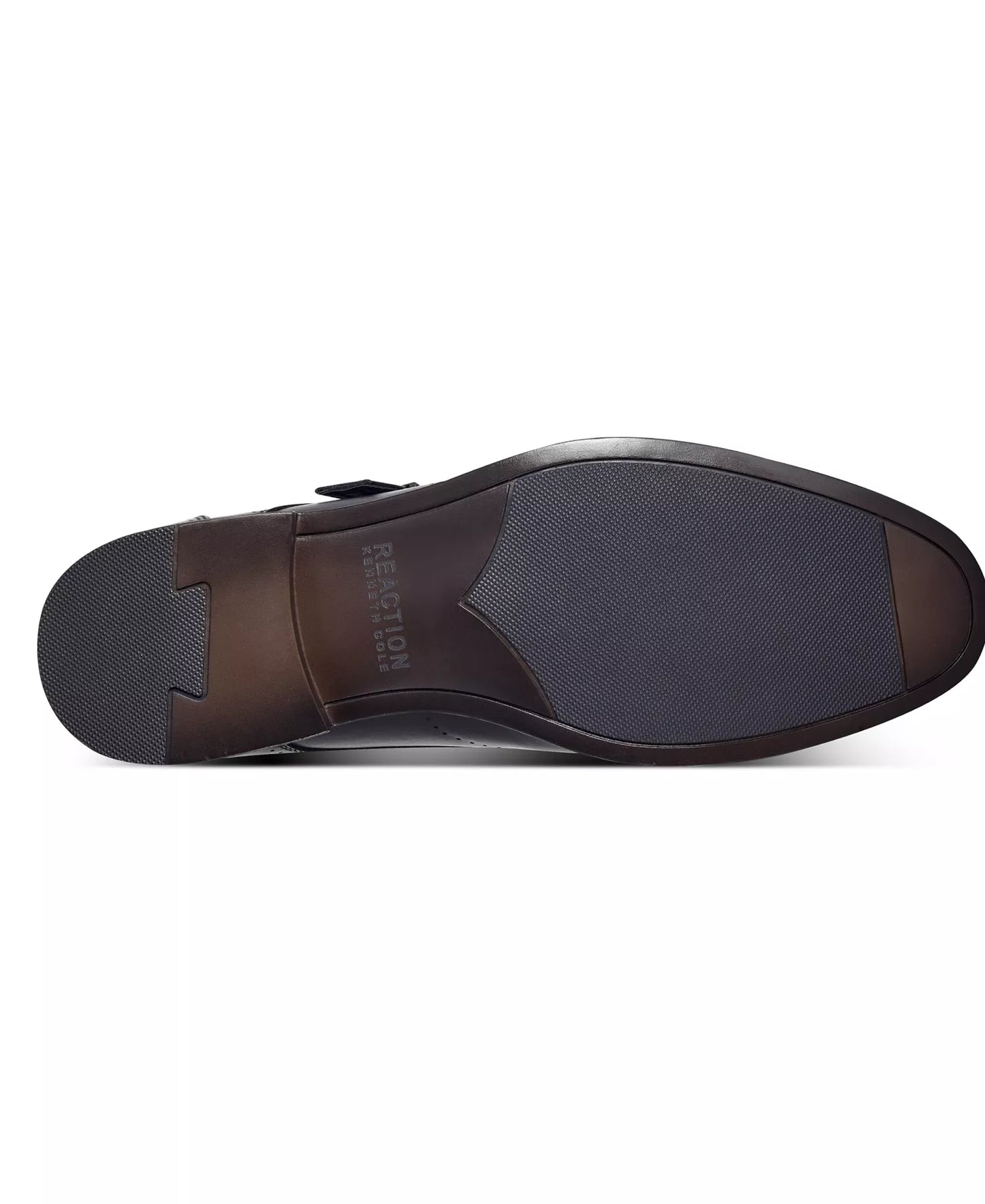 Kenneth Cole Reaction Men's Cheer Single Monk Strap Shoes  Black Size 13