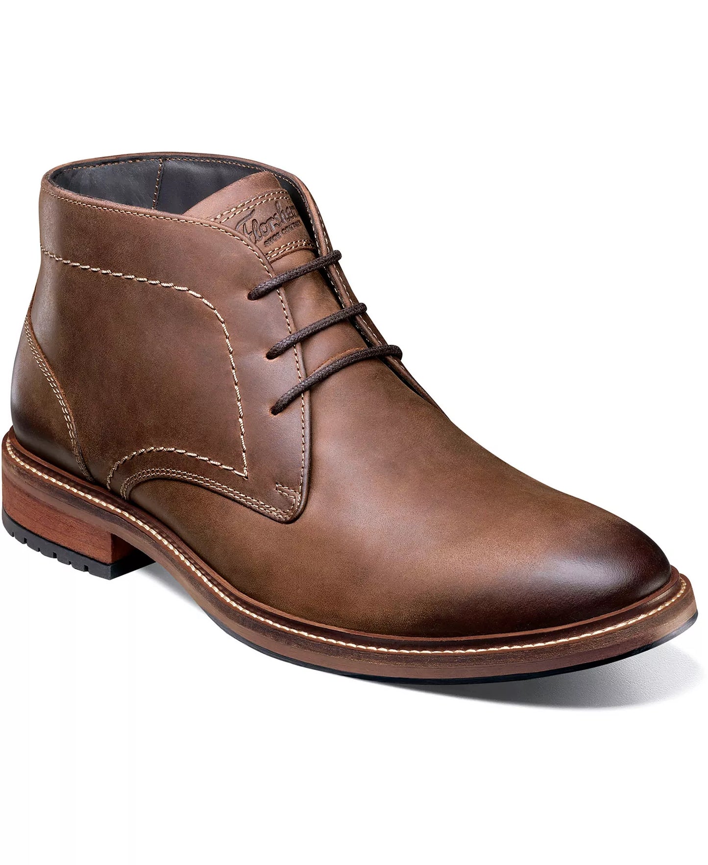 Florsheim Men's Forge Plain Toe Chukka Boots  Brown Size 10