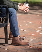 Florsheim Men's Forge Plain Toe Chukka Boots  Brown Size 10