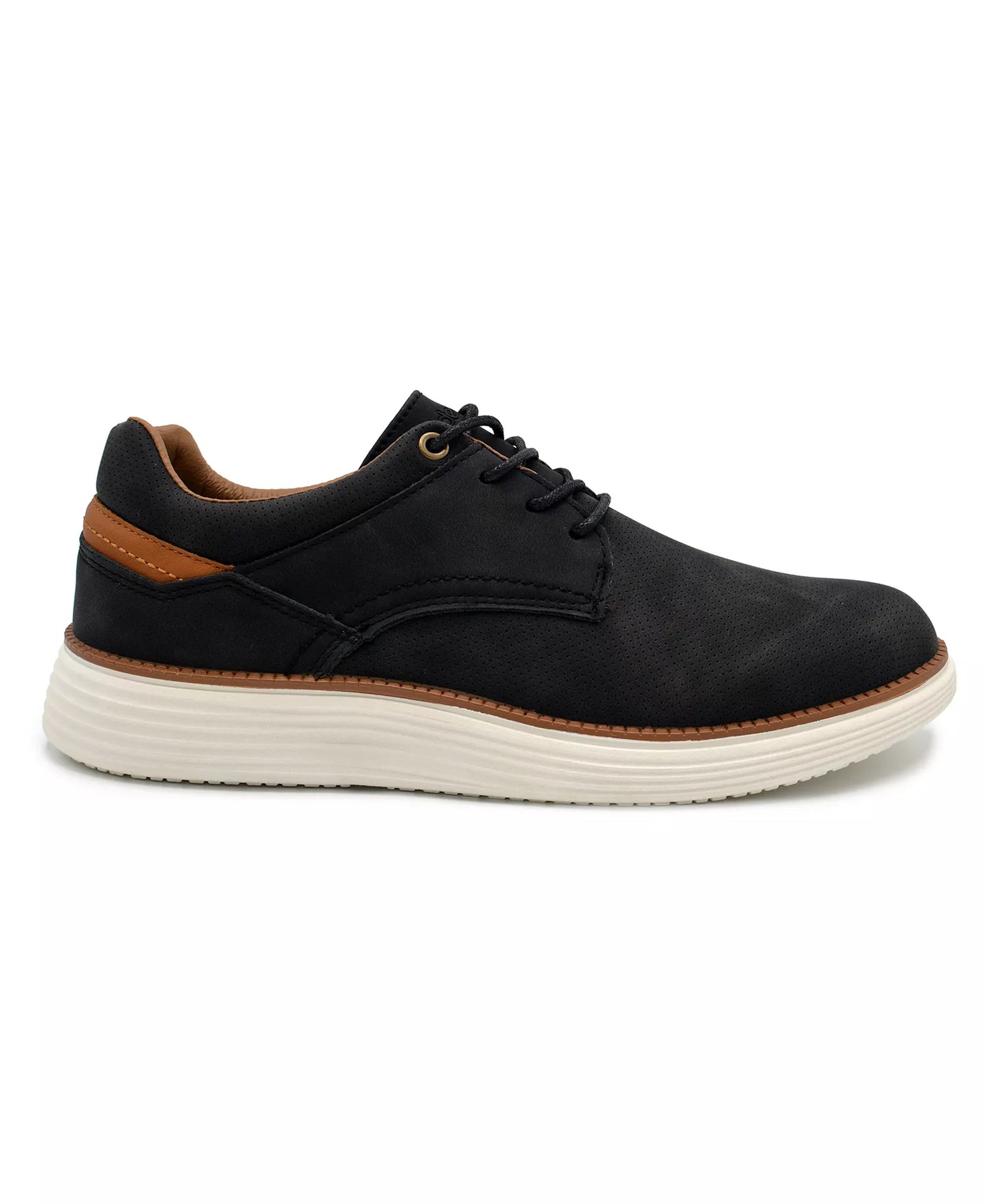 Akademiks Men's Dayton Oxford Dress Casual Sneakers  Black/White Size 10