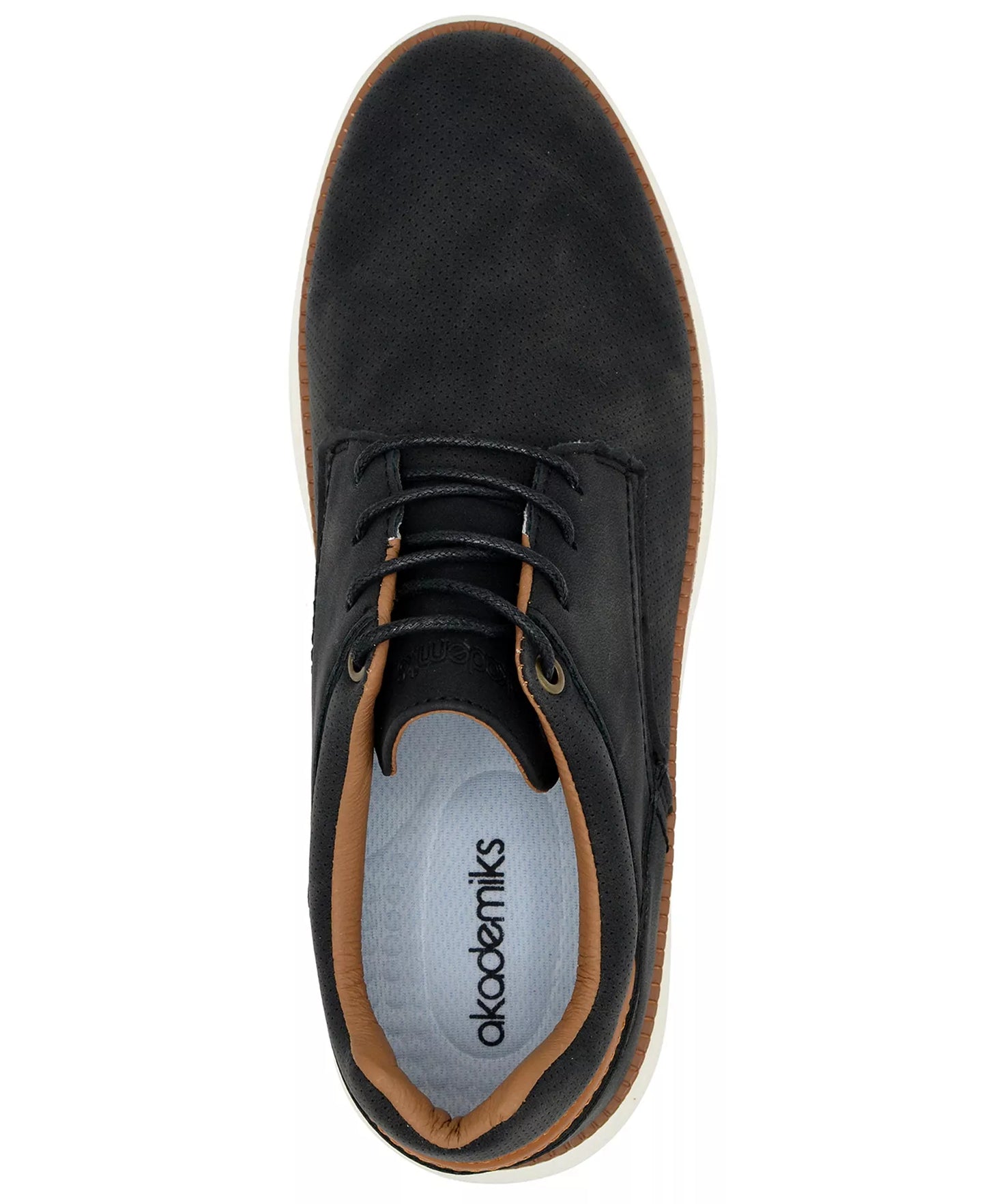 Akademiks Men's Dayton Oxford Dress Casual Sneakers  Black/White Size 10