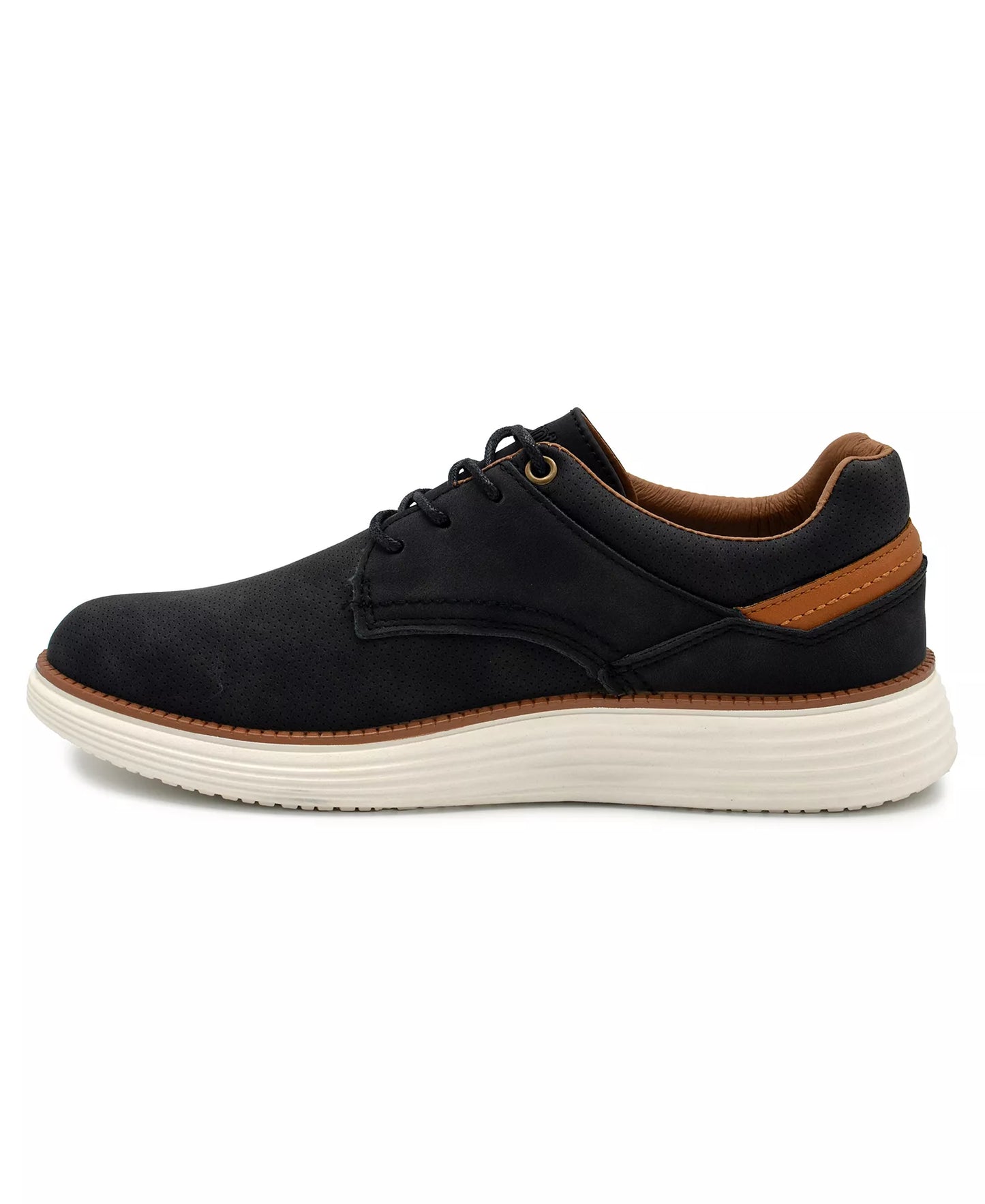 Akademiks Men's Dayton Oxford Dress Casual Sneakers  Black/White Size 10