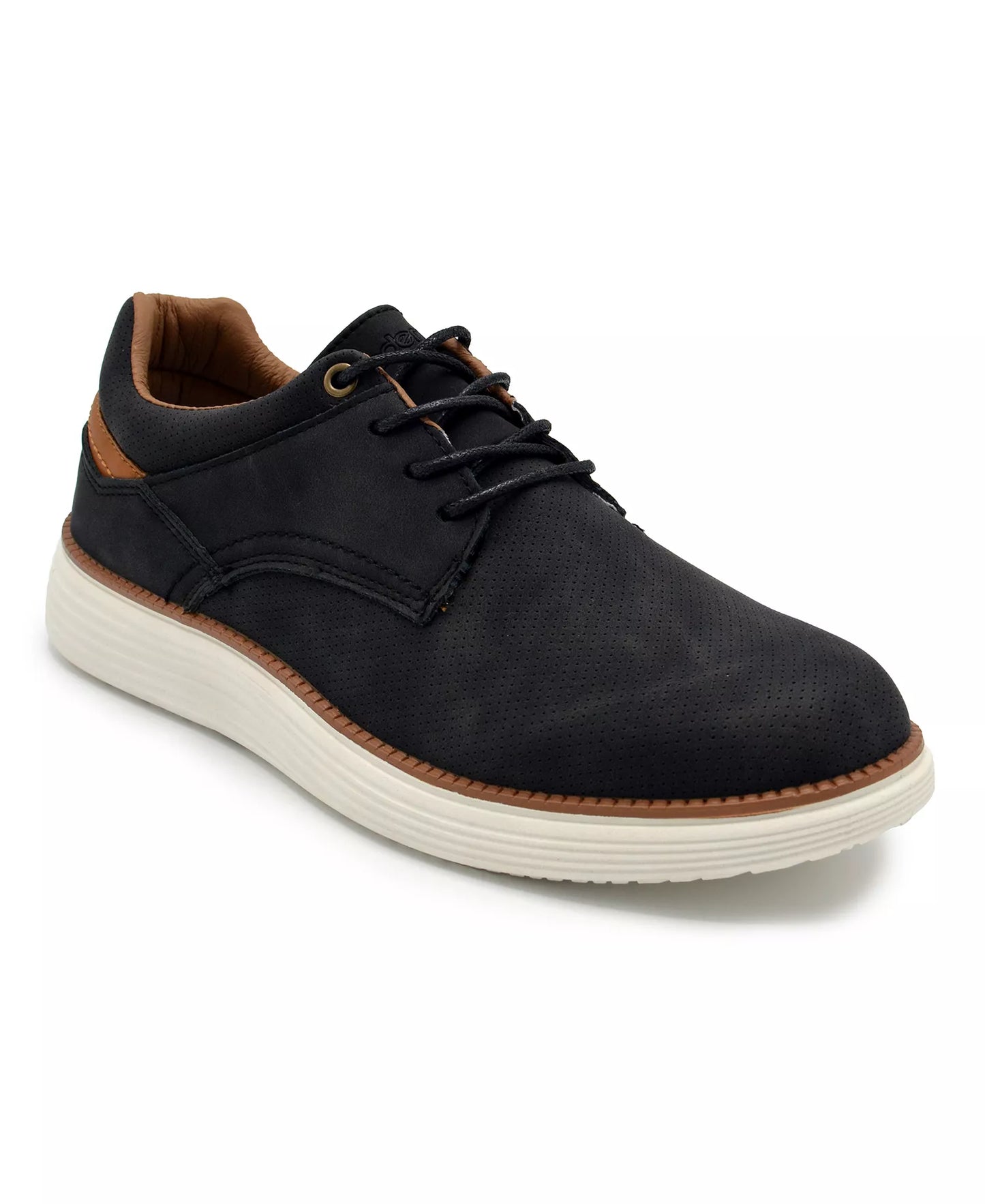 Akademiks Men's Dayton Oxford Dress Casual Sneakers  Black/White Size 10