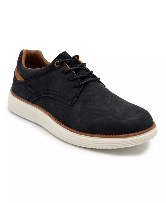 Akademiks Men's Dayton Oxford Dress Casual Sneakers  Black/White Size 10