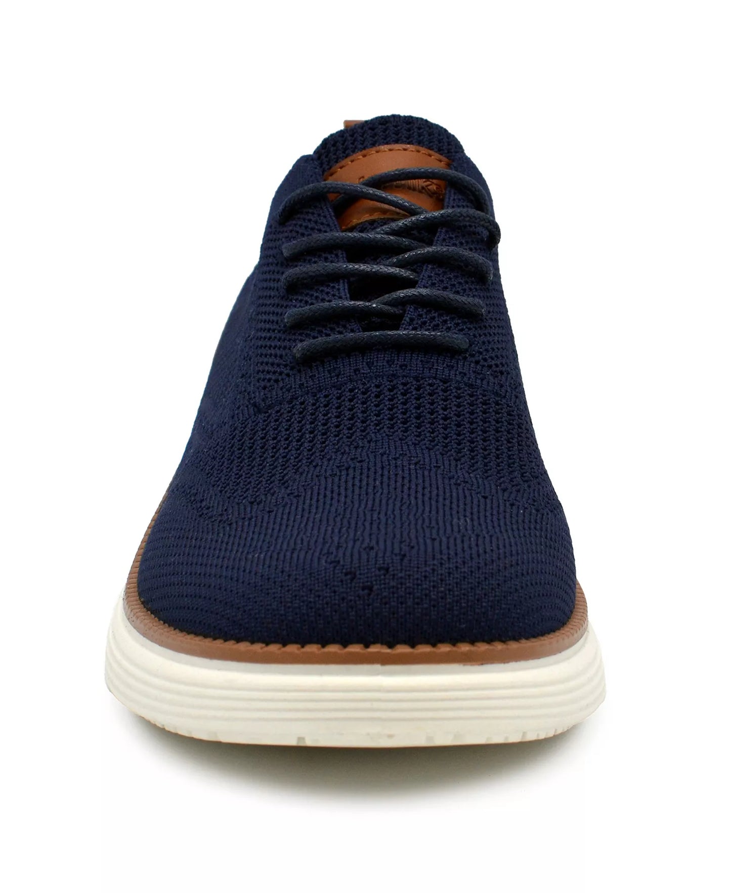 Akademiks Men's Olney Wingtip Knit Oxford Shoes  Navy Size 8