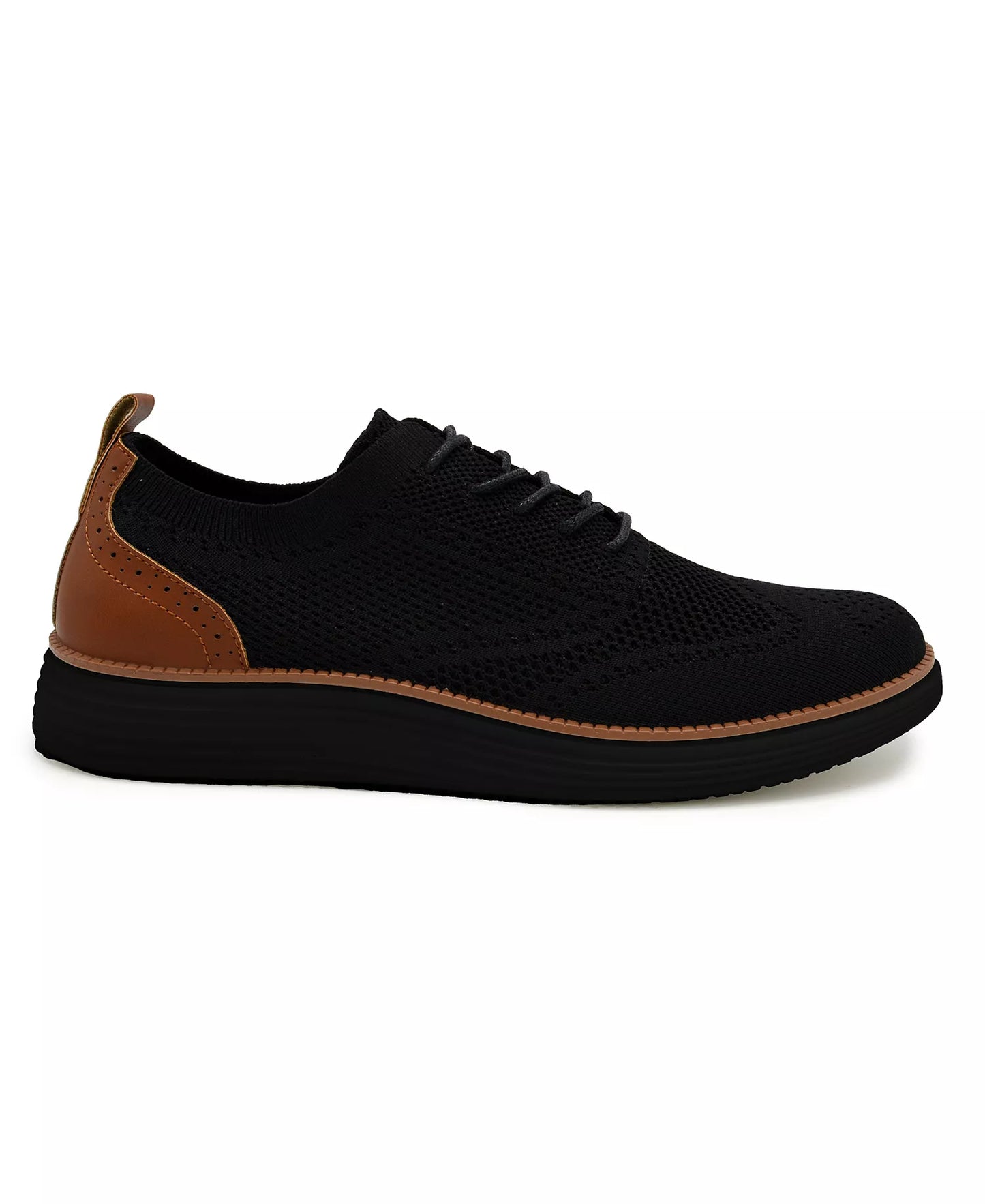 Akademiks Men's Olney Wingtip Oxford Shoes  Black Size 12
