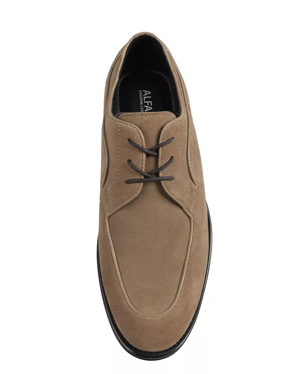 Alfani Men's Noahh Genuine Suede Leather Dress Shoes  Tan Suede Size 10