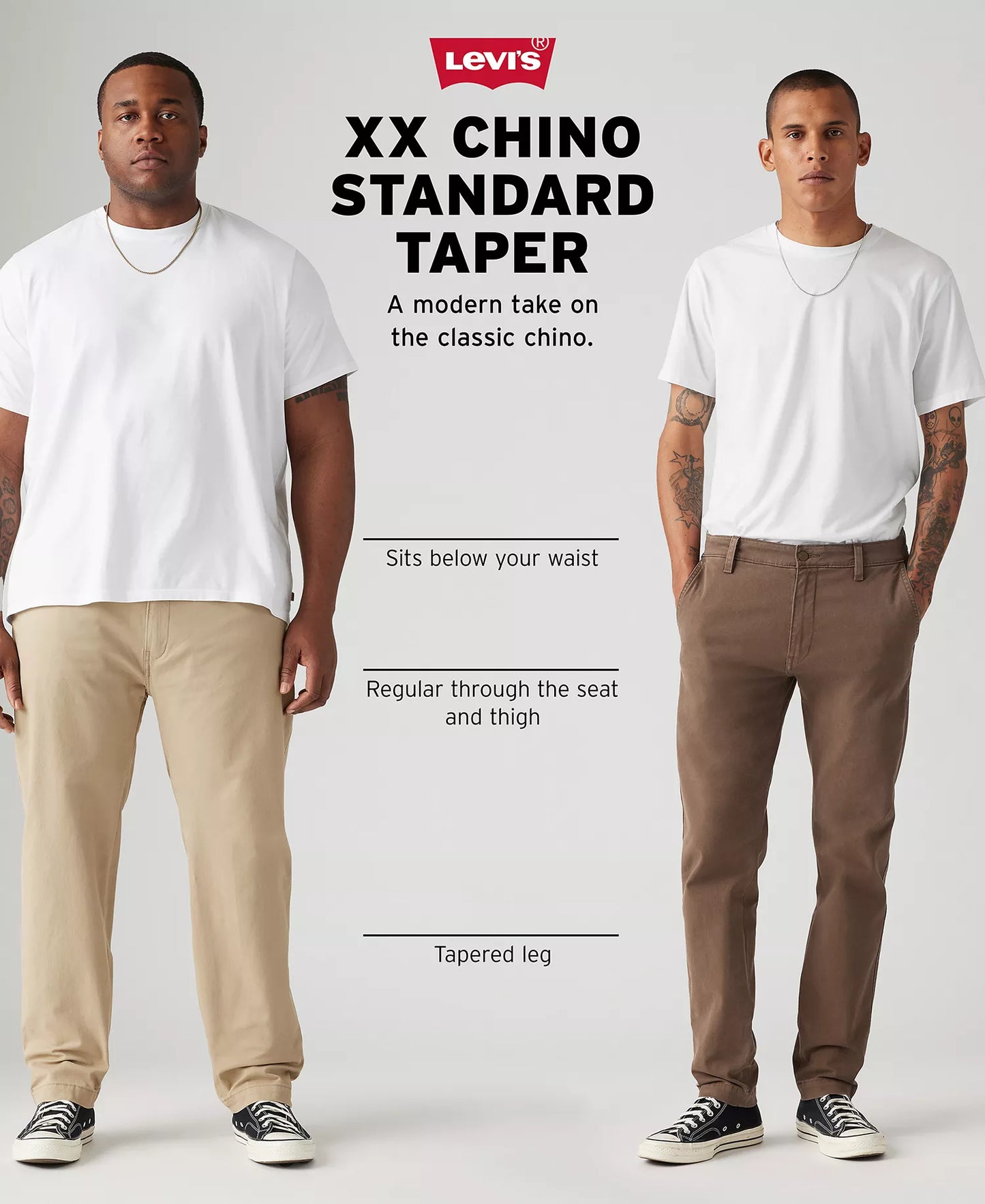 Levi's Men's XX Chino Standard Taper Fit Stretch Pants  True Chino W29xL30