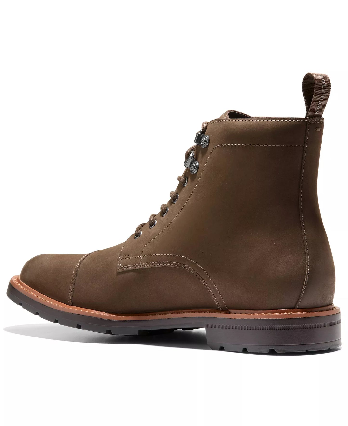Cole Haan Men's Chamberlin Grand Cap Toe Boots  Truffle Nubuck Size 7