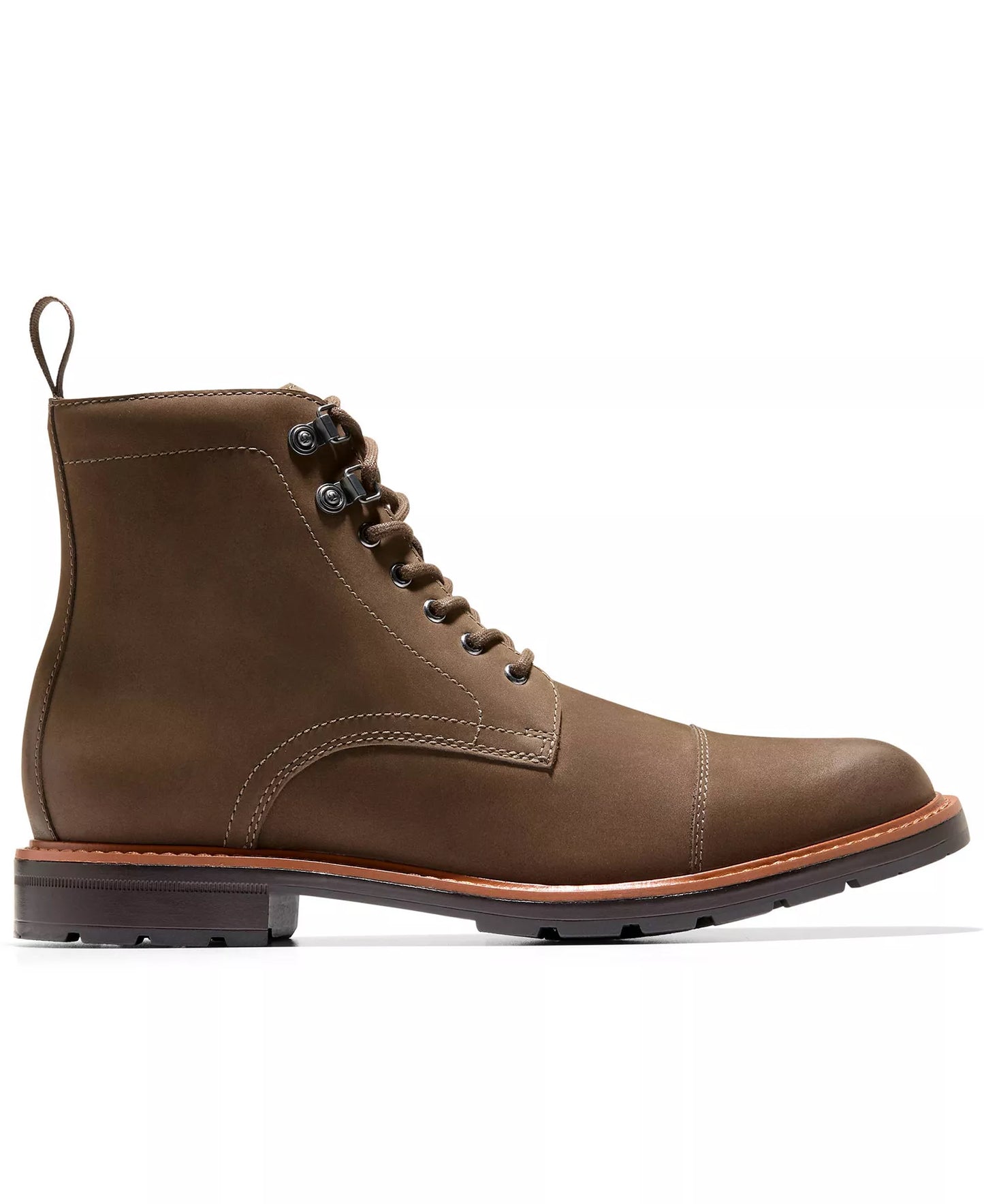 Cole Haan Men's Chamberlin Grand Cap Toe Boots  Truffle Nubuck Size 7