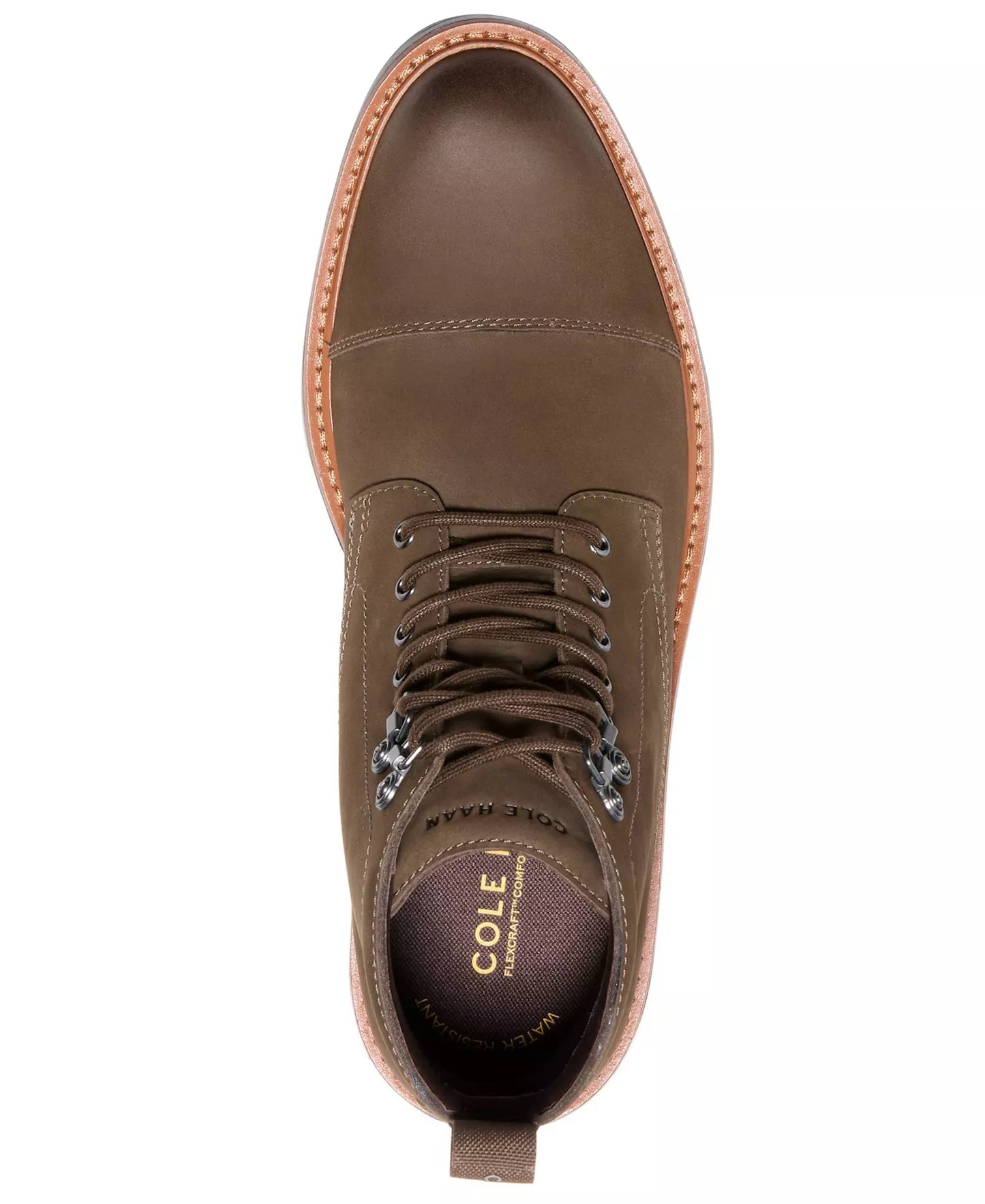 Cole Haan Men's Chamberlin Grand Cap Toe Boots  Truffle Nubuck Size 7