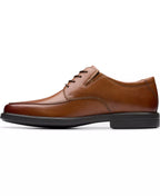 Clarks Men's Cosgrove Apron Dress Shoes  Dark Tan Leather Size 8W