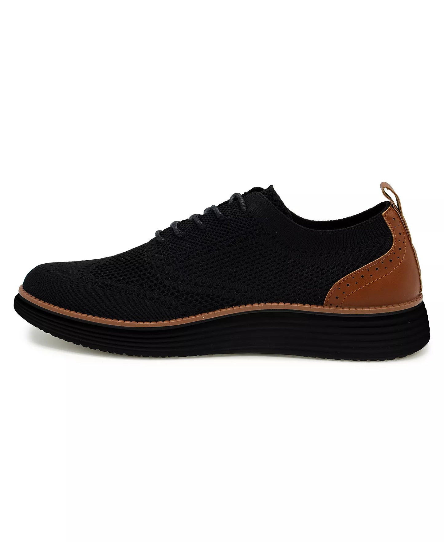Akademiks Men's Olney Wingtip Oxford Shoes  Black Size 12