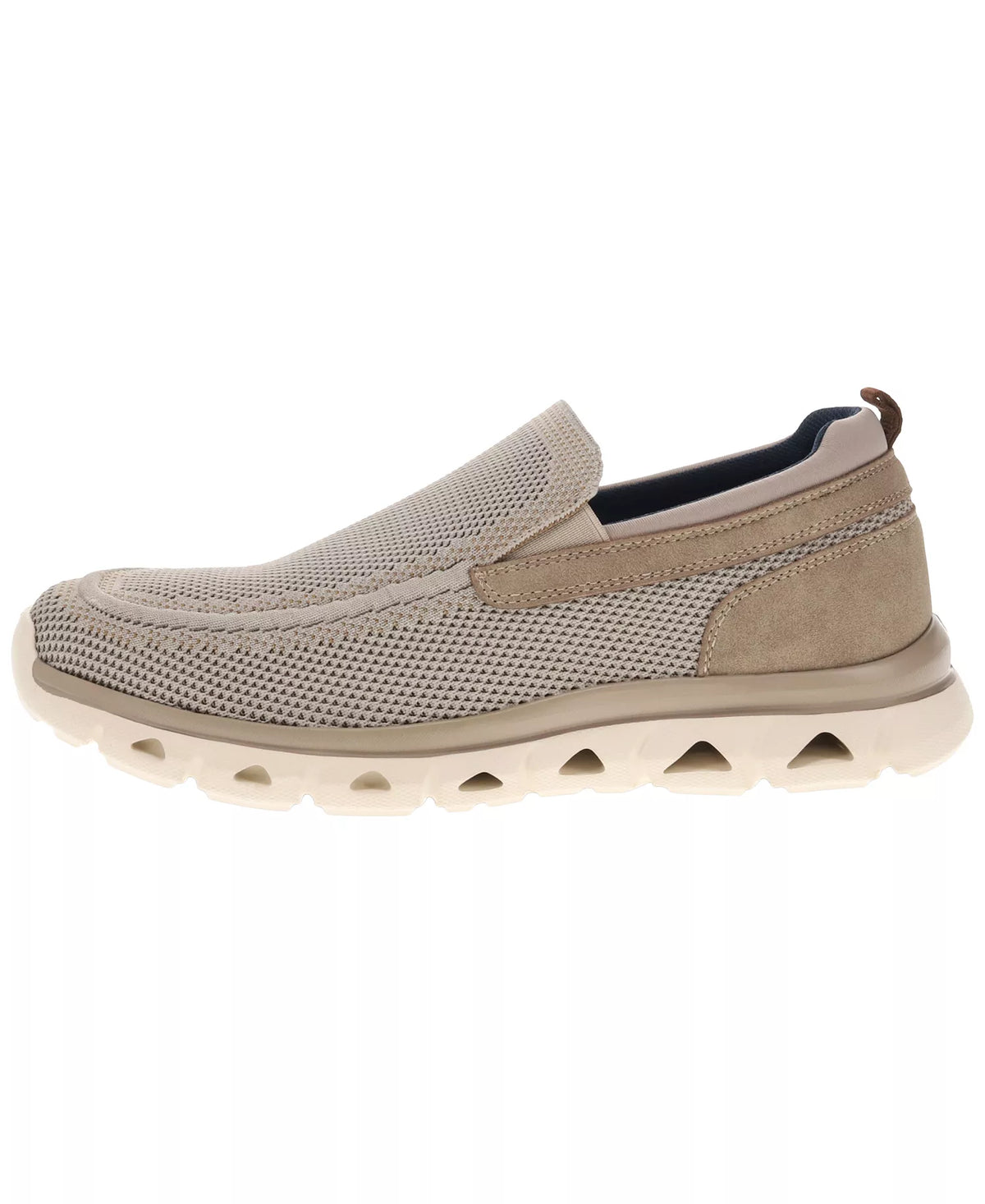Dockers Men's Caden Knit Synthetic Leather Casual Loafers  Taupe Size 11