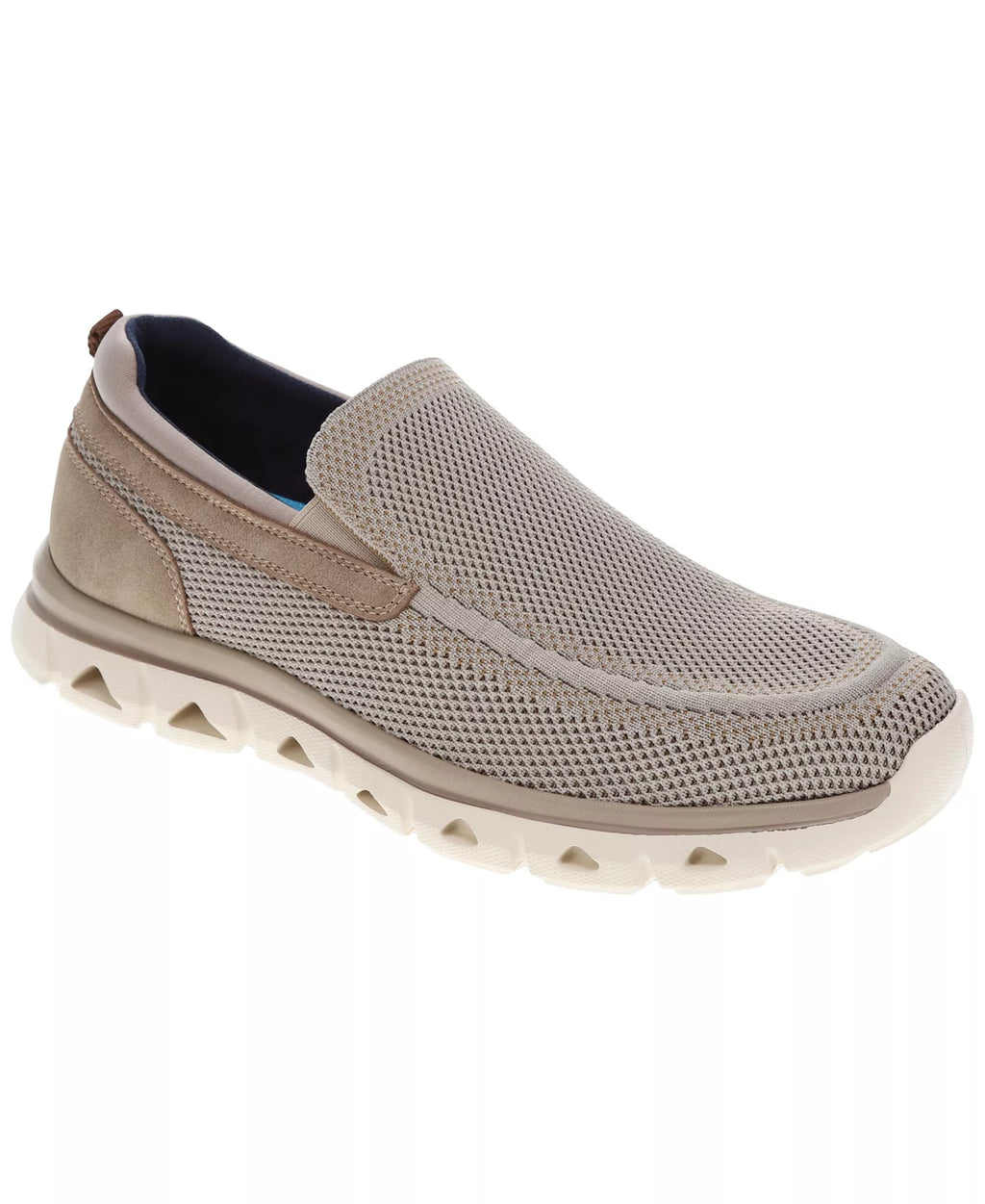 Dockers Men's Caden Knit Synthetic Leather Casual Loafers  Taupe Size 11