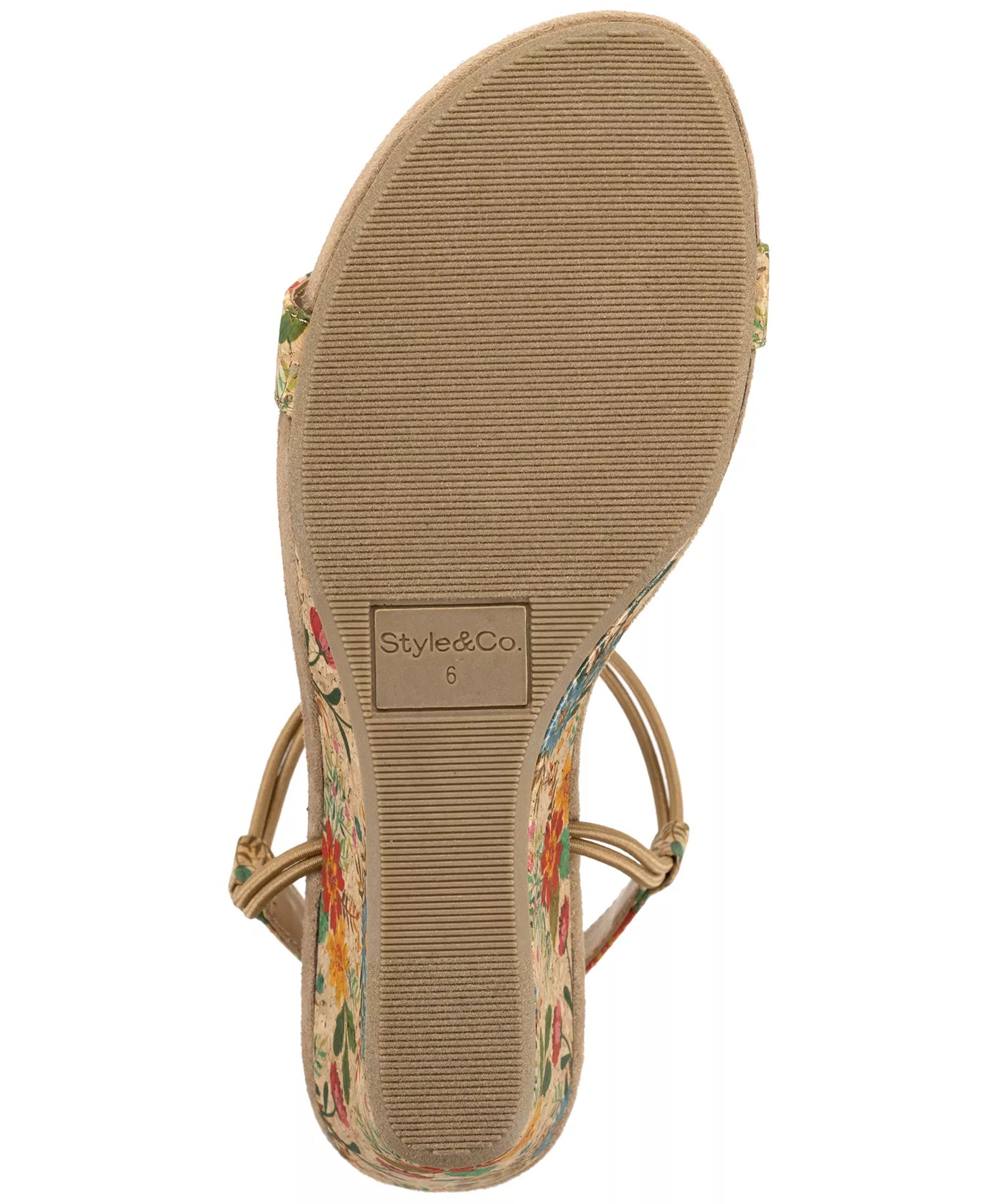 Style & Co Women's Step N Flex Voyage Wed  Rose Gold Size 7