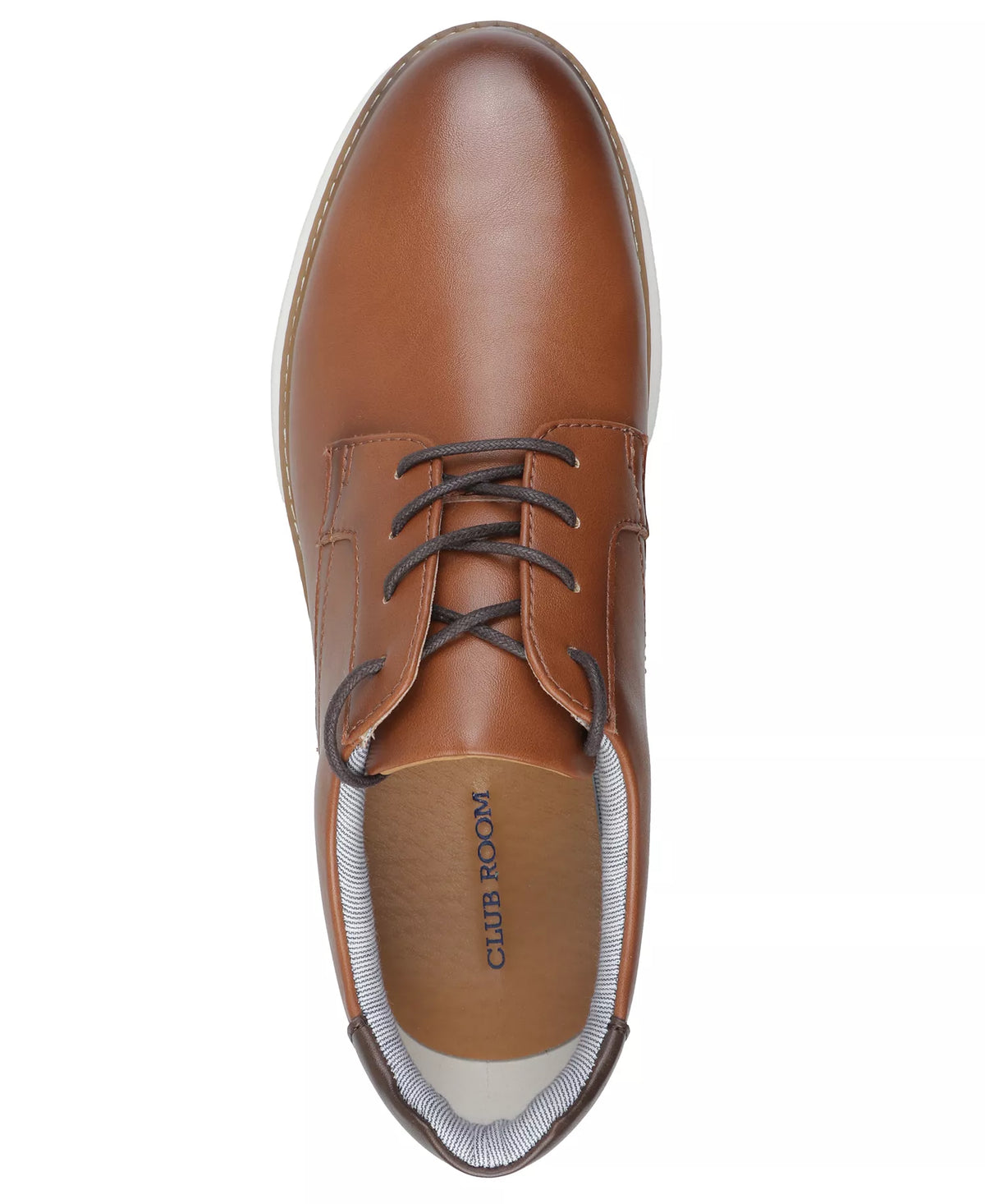 Club Room Men's Tarhy Casual Dress Shoes  Cognac Size 12