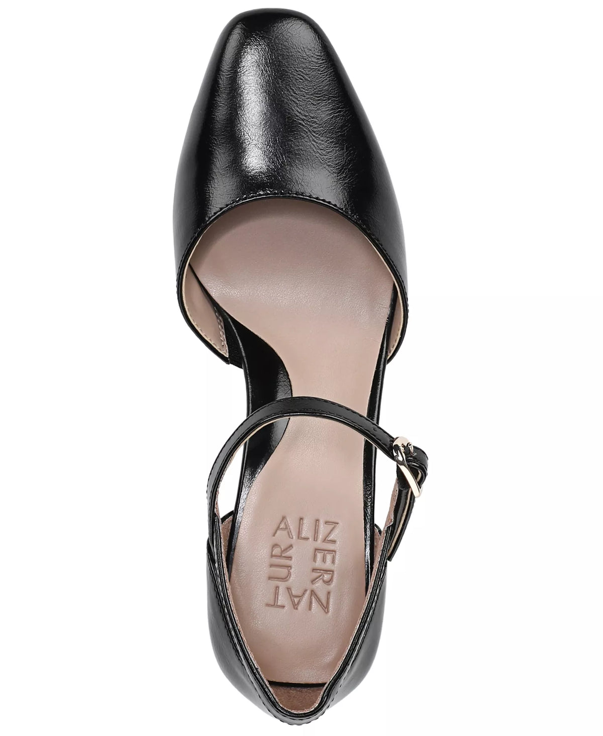 Naturalizer Women's Yasmin Mary Jane Pumps  Black Vegan Leather Size 11W