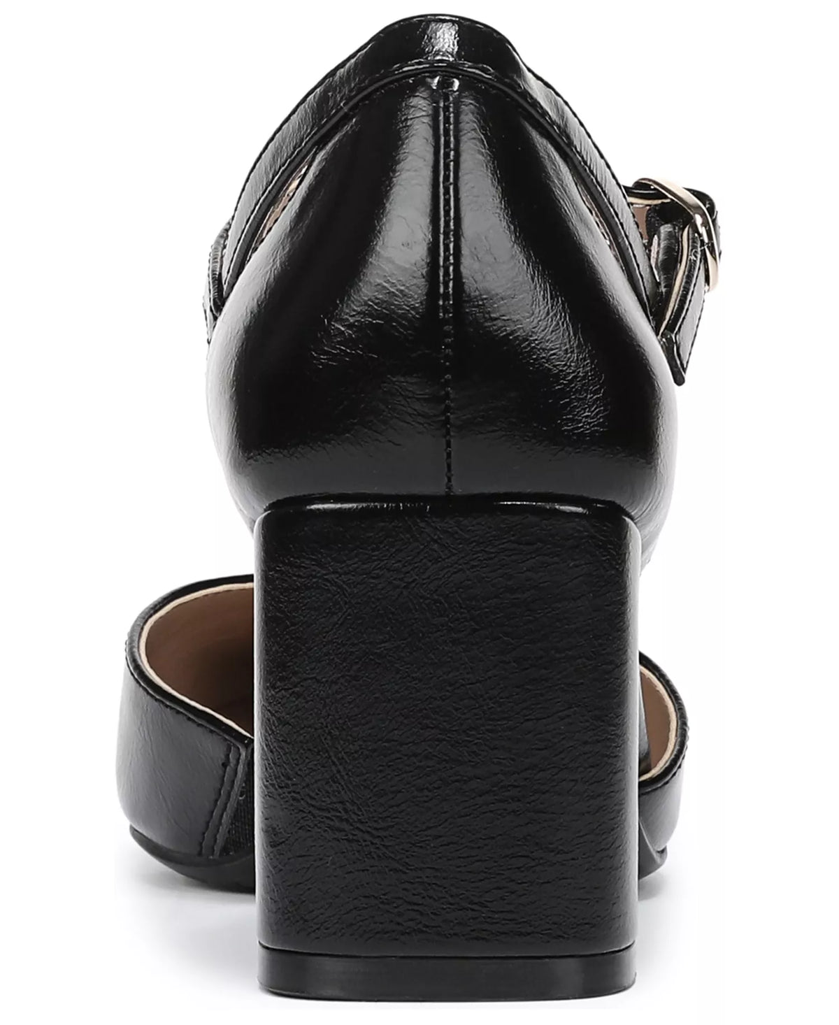 Naturalizer Women's Yasmin Mary Jane Pumps  Black Vegan Leather Size 11W