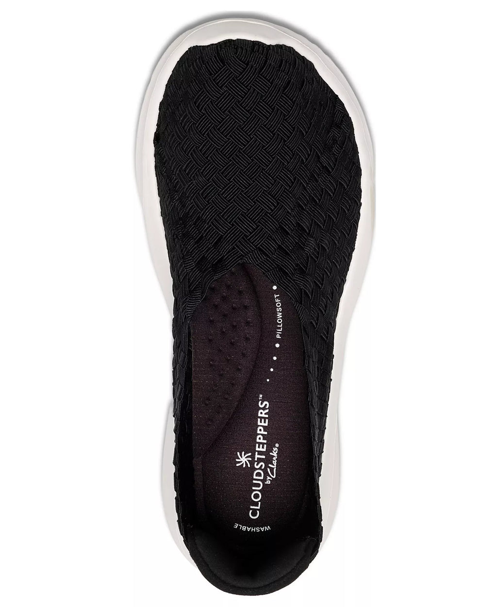 Clarks Women's Cloudsteppers Solevana Weave Slip On Sneakers  Black Size 9