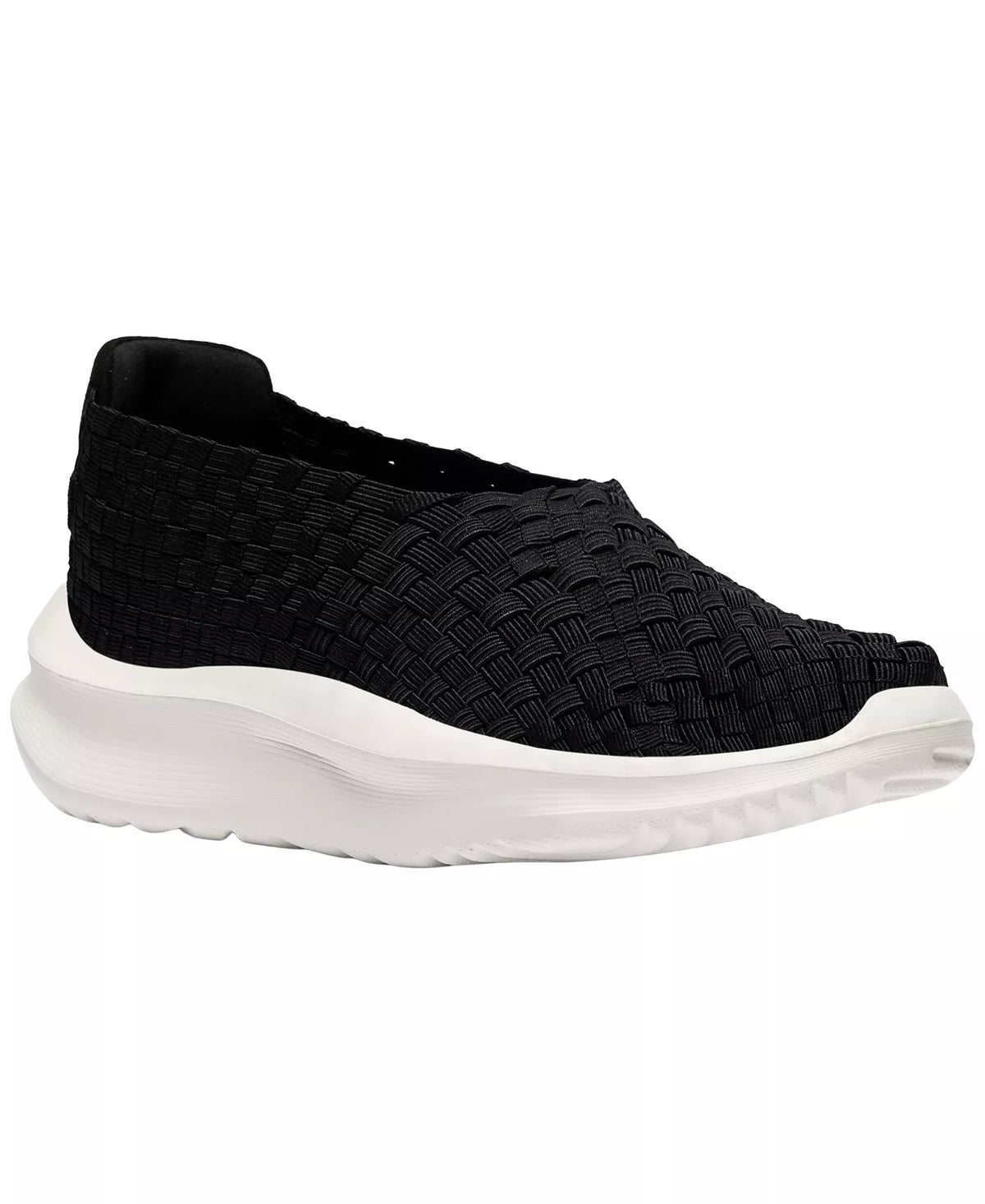Clarks Women's Cloudsteppers Solevana Weave Slip On Sneakers  Black Size 9.5