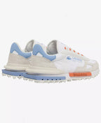 Lacoste Men's Elite Active Lace-Up Sneakers   White/Blue Size 9