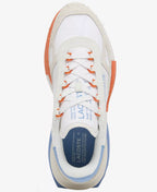 Lacoste Men's Elite Active Lace-Up Sneakers   White/Blue Size 9