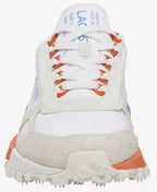 Lacoste Men's Elite Active Lace-Up Sneakers   White/Blue Size 9