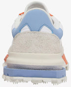 Lacoste Men's Elite Active Lace-Up Sneakers   White/Blue Size 9