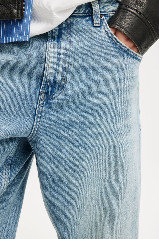COTTON ON Men's Denim Baggy Jeans  Eagles Blue W36xL30