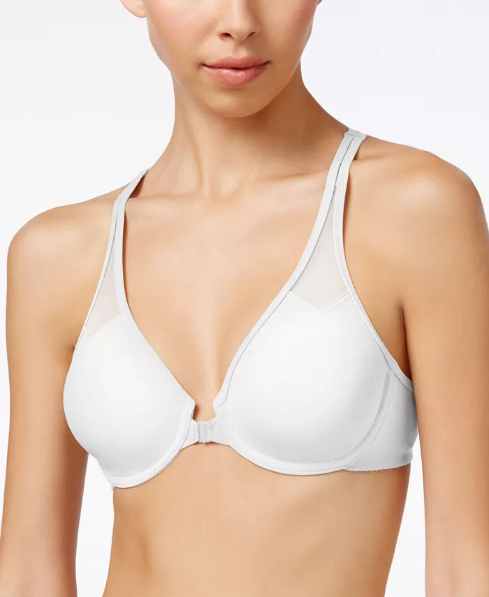 Wacoal Body by Wacoal Racerback Underwire Front Close Bra  White Size 34B