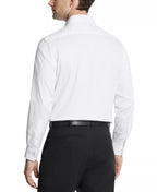Michael Kors Men's Ultra Wrinkle Free Stretch Regular-Fit Dress Shirt  White Size 18 34/35