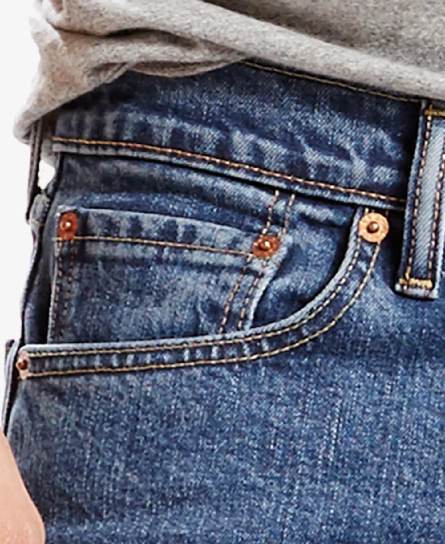 Levi's Men's 505 Regular-Fit Stretch Jeans  Stonewash W40xL32