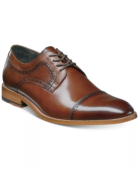 Stacy Adams Men's Dickinson Cap Toe Oxfords  Cognac Size 8