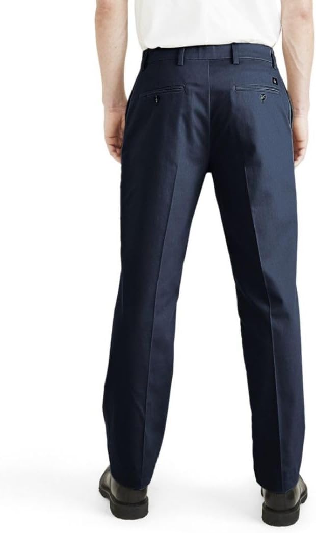 Dockers Men's Signature Classic-Fit Iron-Free Khakis  Navy Blazer W38xL29
