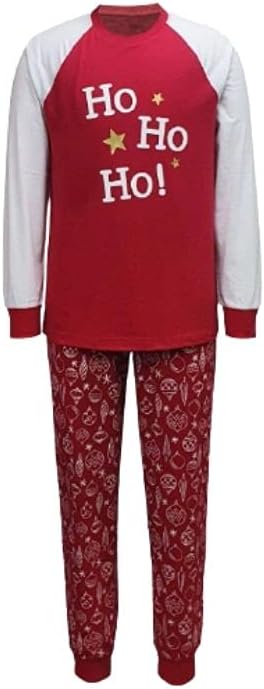 Family Pajamas Men's Ornament-Print Pajama Set  Color Red Size XL