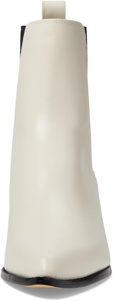 Michael Kors Kinlee Pointed-Toe Pull-On Booties  Light Cream Size 10