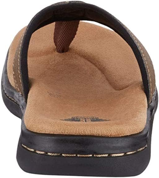 Dockers Men's Laguna Flip-Flop Sandals  Color Dark Tan Size 11M