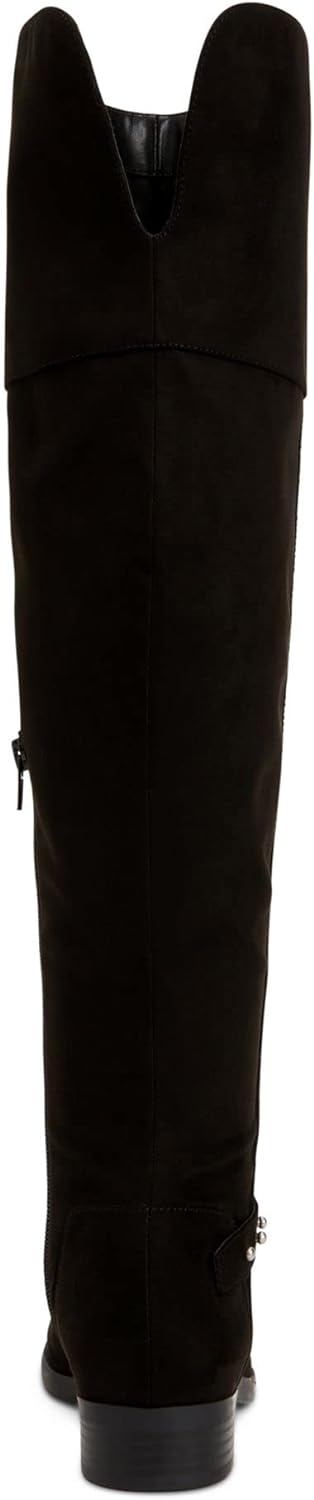 Style & Co Women's Lessah Faux Suede Almond Toe Knee-High Boots  Color Black Micro Size 8M