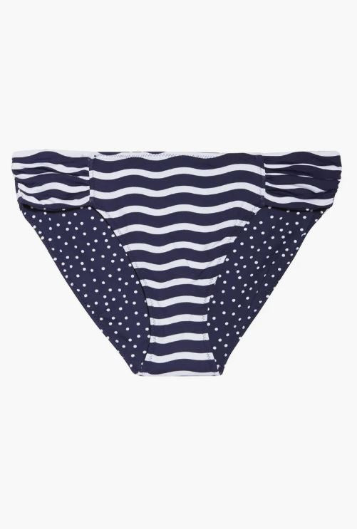 Tommy Bahama Women’s Sea Swell Reversible Hipster Bottom Swimwear  Color Mare Navy Size XL