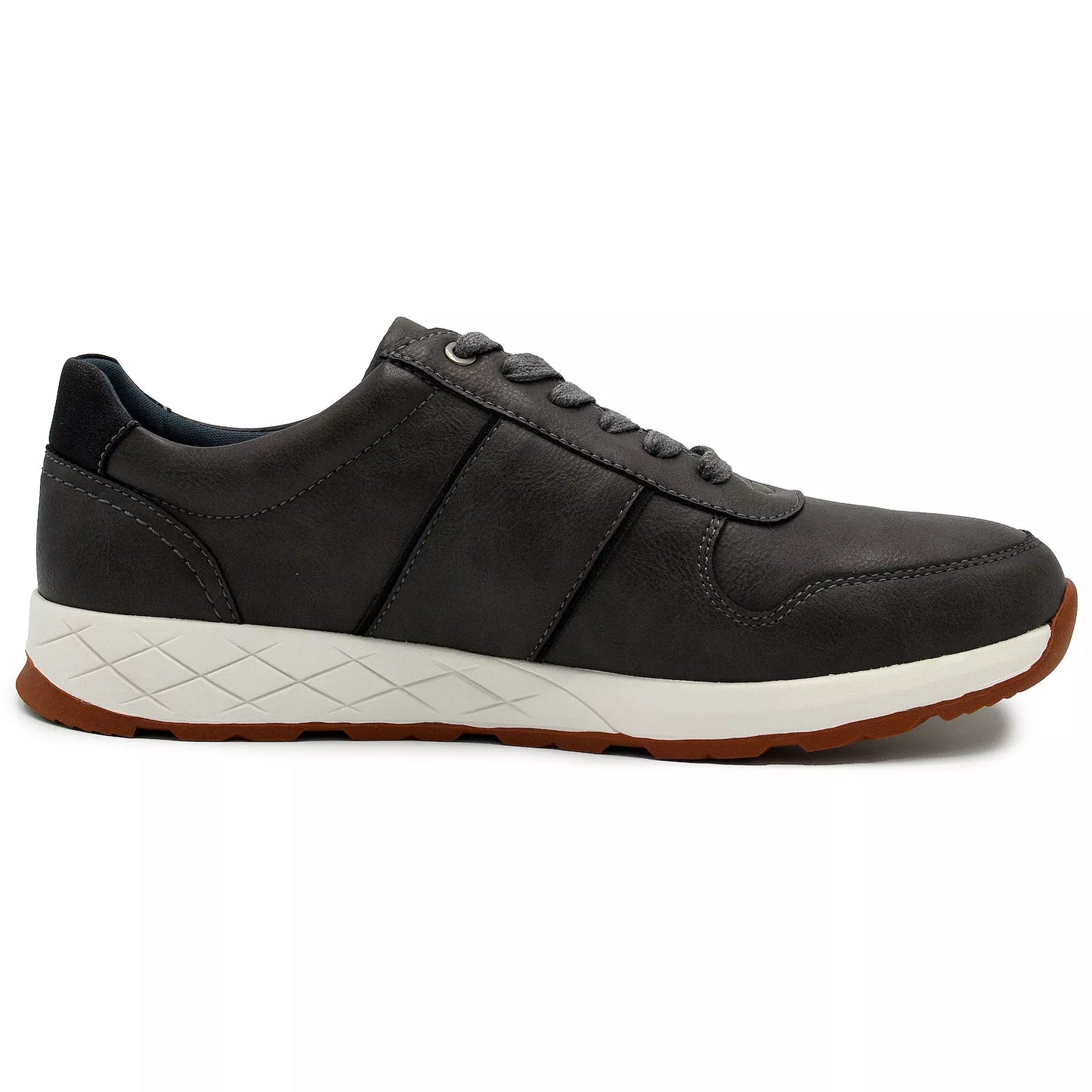 Aston Marc Men's Hart Casual Court Shoes  Grey Size 10.5