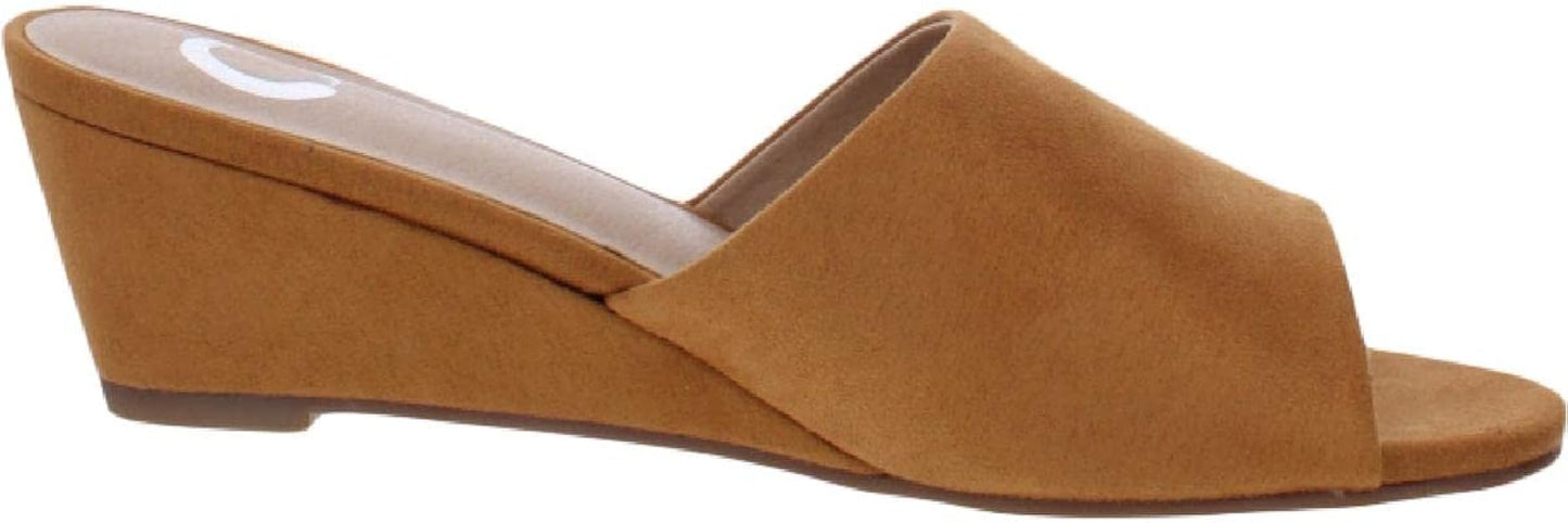 Journee Collection Women's Pavan Slide Sandal  Color Tan Size 5.5M