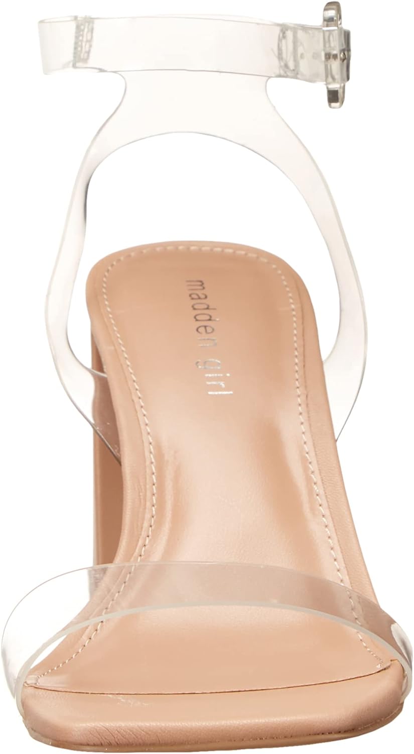 Madden Girl Winni Two-Piece Heeled Sandals  Color Clear Size 9.5M